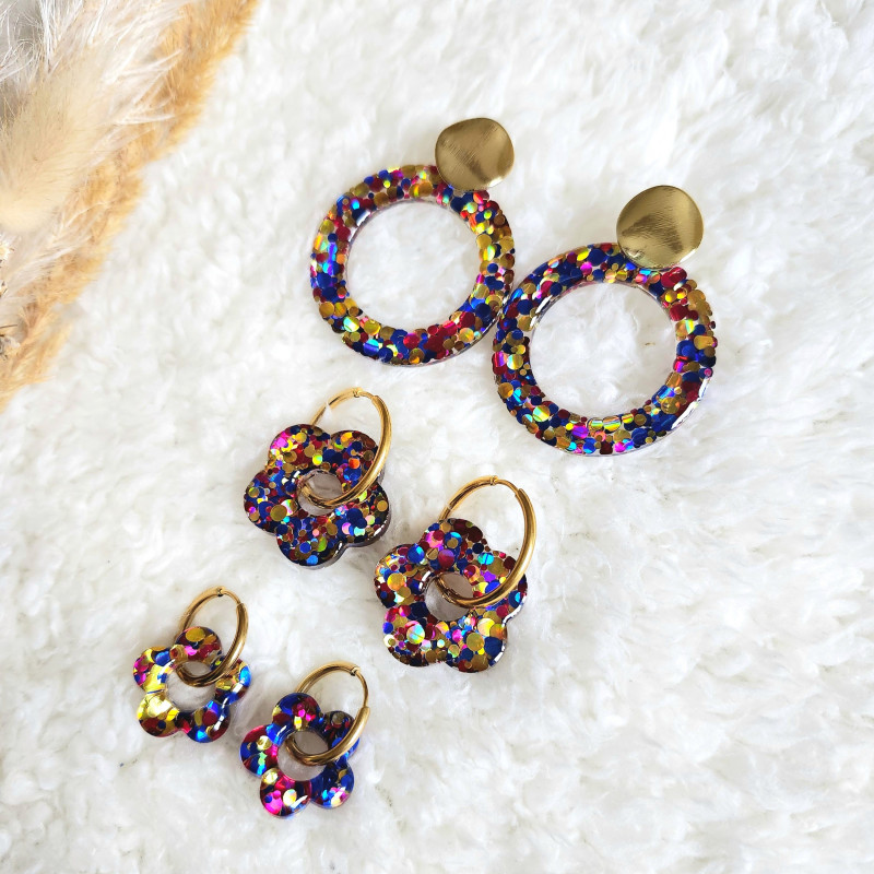 Boucles d'oreilles festives