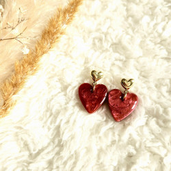 Boucles d'oreilles AMOUR