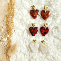 Boucles d'oreilles AMOUR